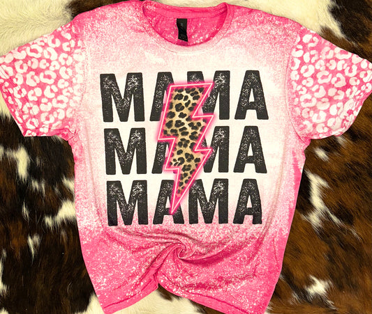 Mama Mama Mama bleached leopard sleeves