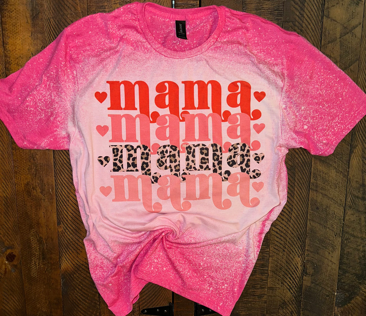 Mama Mama Mama-pink tee