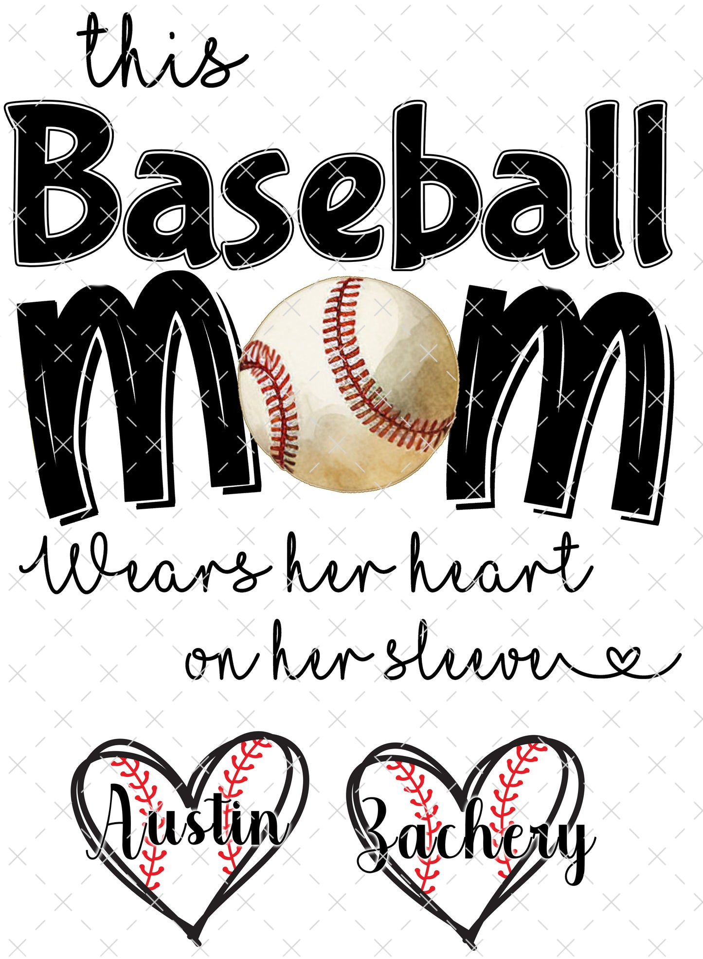 Baseball mom wears her heart on her sleeve