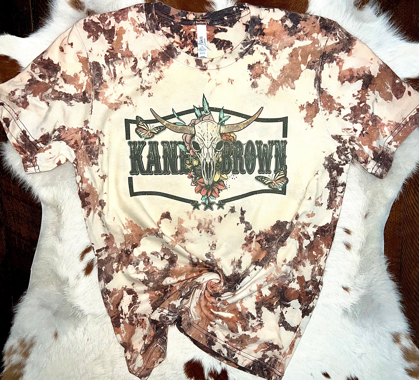 KB cowhide bleached