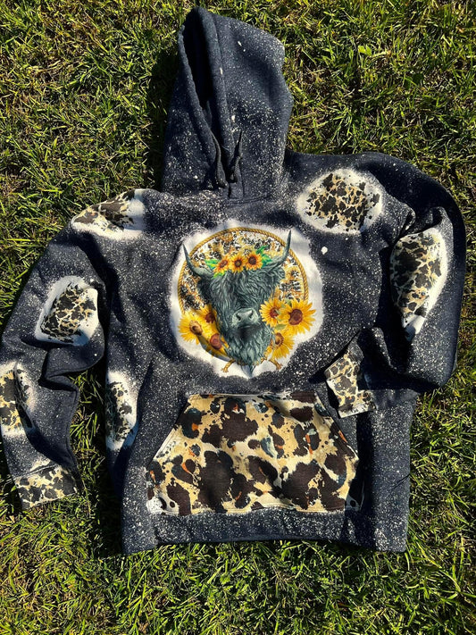 Cow patch hoodie