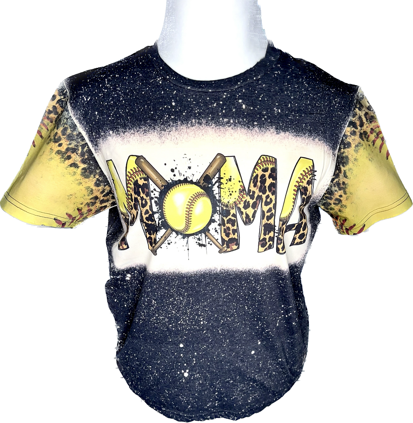 Softball Mama with sleeve design