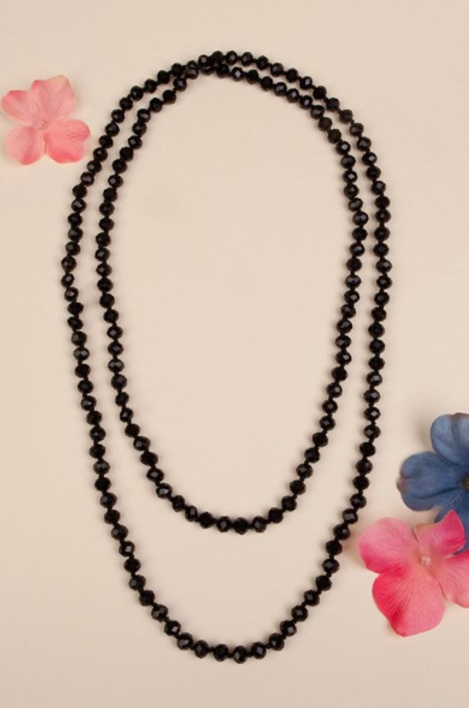 Crystal beaded necklaces